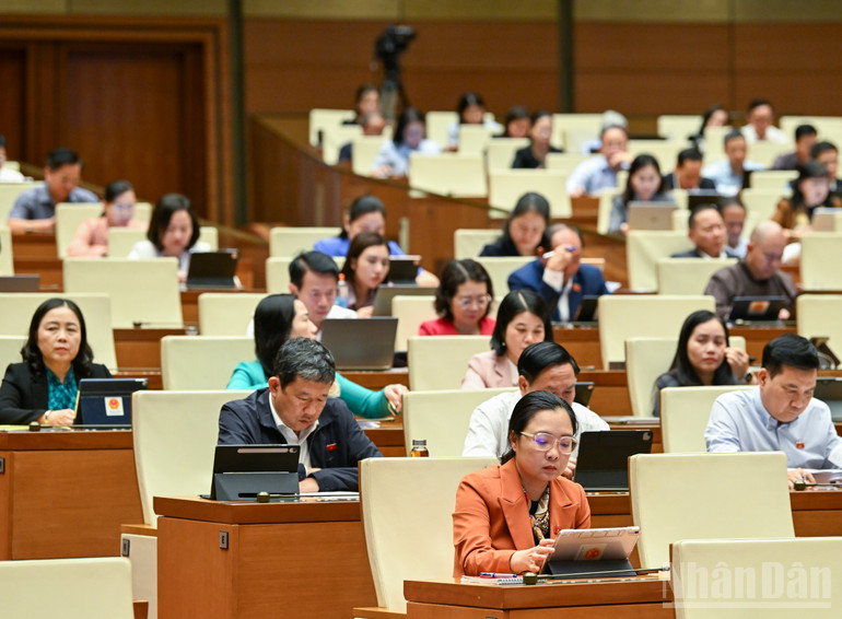 Делегаты, принявшие участие в дискуссионной сессии во второй половине дня 17 ноября. (Фото: ДУЙ ЛИНЬ) ndo_br_bnd-5747.jpg