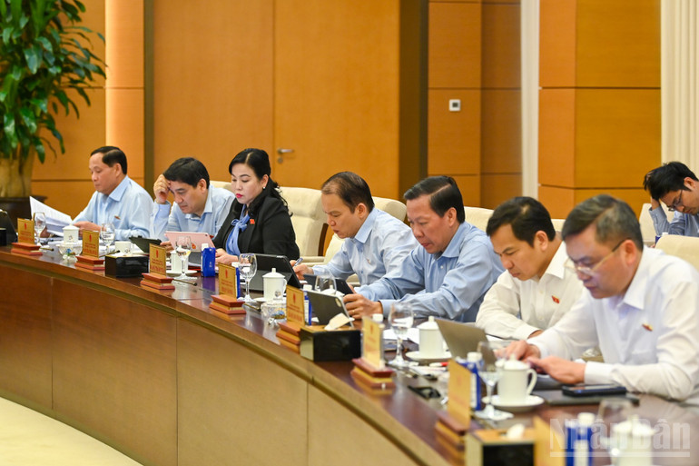Các đại biểu dự phiên họp. (Ảnh: DUY LINH) ndo_br_bnd-4345.jpg