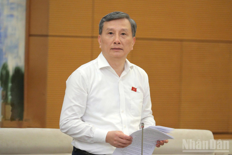 Chủ nhiệm Ủy ban Khoa học, Công nghệ và Môi trường Lê Quang Huy. (Ảnh: DUY LINH) ndo_br_z6686016672729-b60d2875f44e2d9b9b0edbc22e171987.jpg