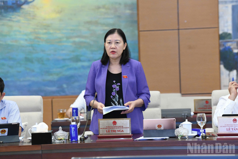 Phó Chủ nhiệm Ủy ban Dân nguyện và Giám sát Lê Thị Nga. (Ảnh: DUY LINH) ndo_br_z6789799715132-5bc03a62fda617e73d6e455986b42ed3.jpg