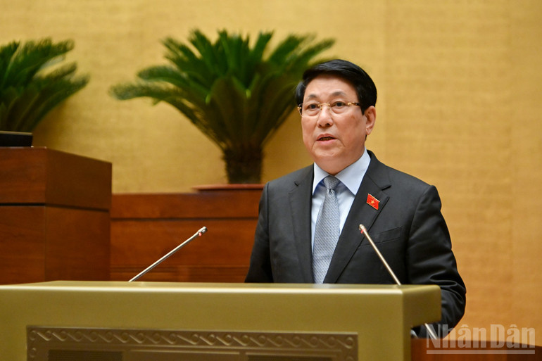 Presidente Luong Cuong. (Foto: DUY LINH) ndo_br_chi-4676.jpg