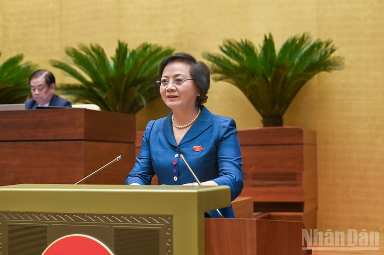 Bộ trưởng Nội vụ Phạm Thị Thanh Trà. (Ảnh: DUY LINH) ndo_br_bnd-6930.jpg
