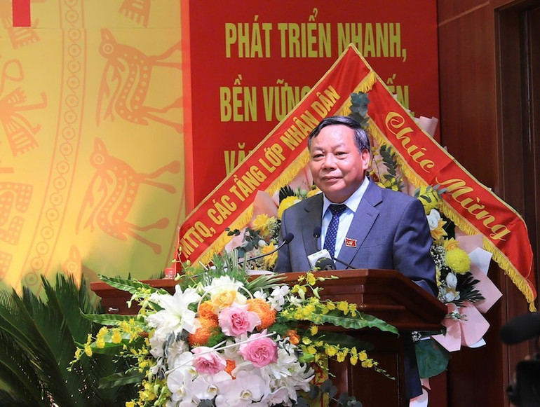 Phó Bí thư Thường trực Thành ủy Hà Nội Nguyễn Văn Phong phát biểu chỉ đạo Đại hội. zalo-579520021917525.jpg