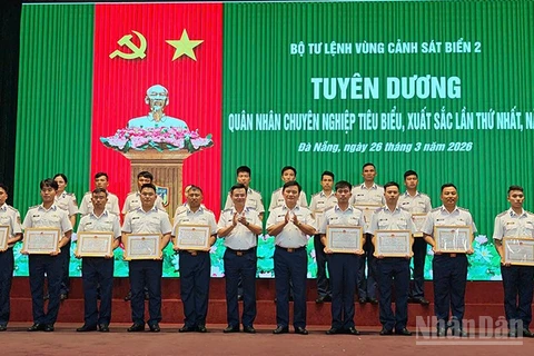 Bộ Tư lệnh Vùng Cảnh sát biển 2 tuyên dương quân nhân chuyên nghiệp tiêu biểu, xuất sắc lần thứ nhất, năm 2026.