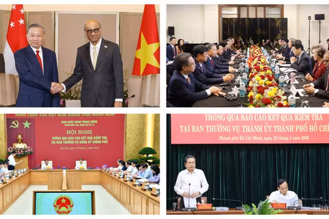Tin nổi bật ngày 29/5: Tổng Bí thư, Chủ tịch nước Tô Lâm và Phu nhân bắt đầu thăm cấp Nhà nước Cộng hòa Singapore; Thông qua dự thảo Báo cáo kết quả kiểm tra tại Ban Thường vụ Đảng ủy Chính phủ