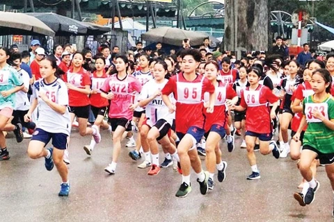 Sôi nổi thể thao phong trào tại Thái Nguyên. (Ảnh: BTN)