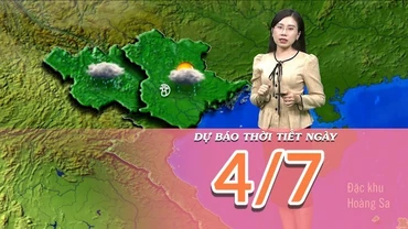 [Video] Dự báo thời tiết ngày 4/7/2025: Mưa xảy ra chủ yếu về chiều và tối