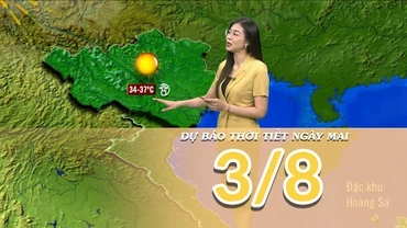 [Video] Dự báo thời tiết đêm nay và ngày mai 3/8/2025: Nắng nóng tiếp diễn tại Trung Bộ 
