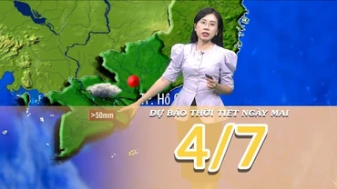 [Video] Dự báo thời tiết đêm nay và ngày mai 4/7/2025: Mưa tiếp diễn trên các khu vực 