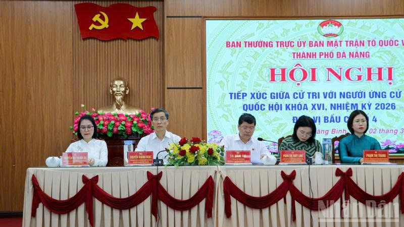 Năm ứng cử viên đại biểu Quốc hội khóa XVI, nhiệm kỳ 2026-2031, đơn vị bầu cử số 4, thành phố Đà Nẵng.