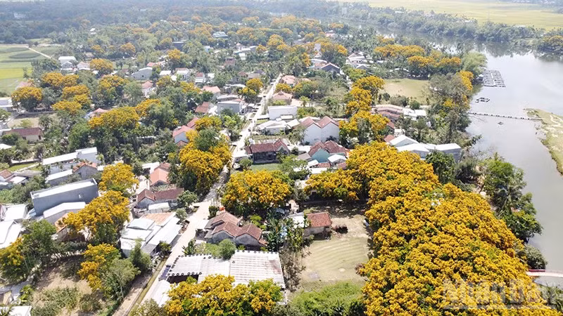 Làng sinh thái Hương Trà ở phường Hương Trà.