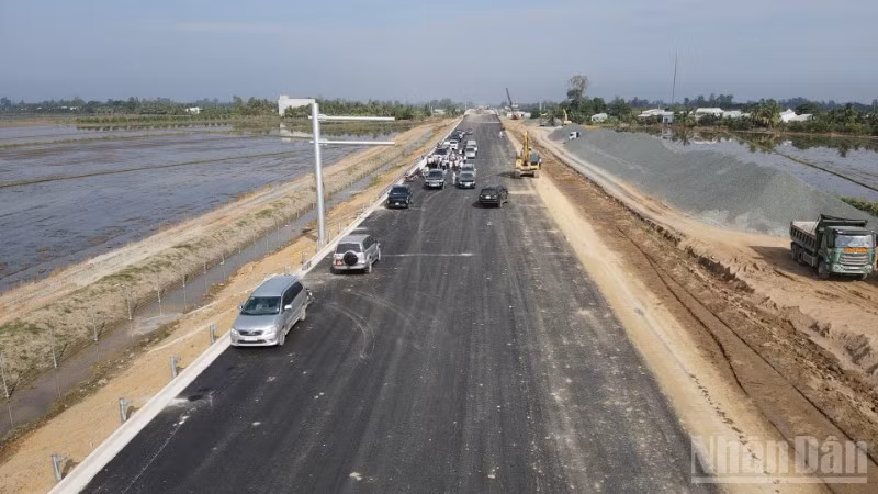 Tuyến cao tốc qua tỉnh An Giang.