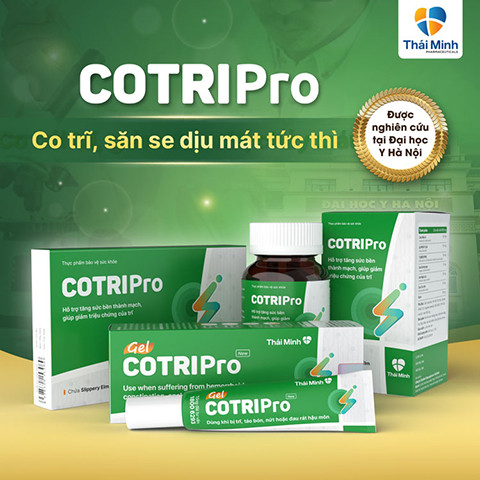 Sản phẩm hỗ trợ bệnh trĩ CotriPro
