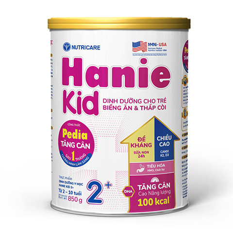 Dòng sản phẩm dinh dưỡng y học Hanie Kid