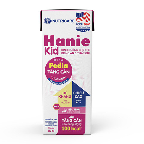 Dòng sản phẩm dinh dưỡng y học Hanie Kid