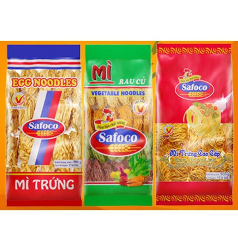 Mì, nui, bún tươi, bánh tráng Safoco
