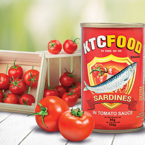 Cá nục/cá mòi sốt cà đóng hộp KTCFOOD