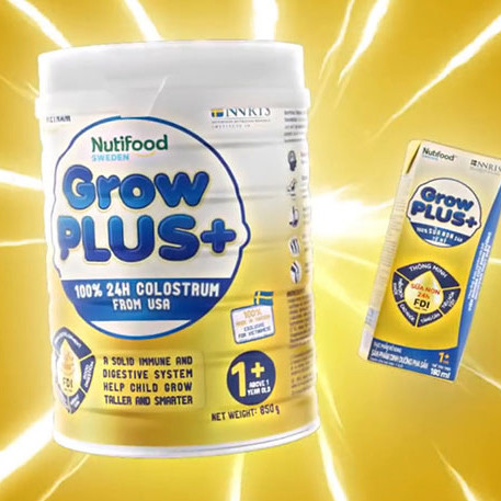Sản phẩm dinh dưỡng cho trẻ em Nutifood GrowPLUS+
