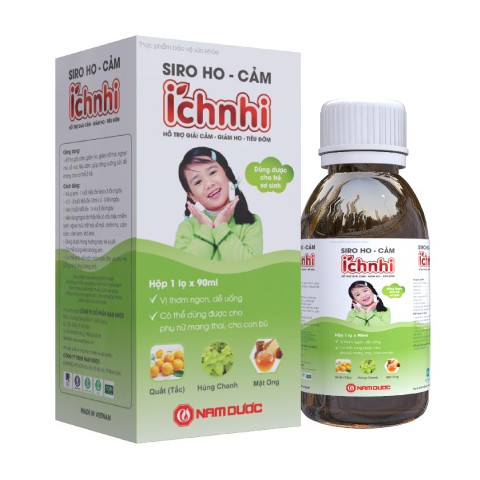 Thực phẩm bảo vệ sức khỏe Siro ho cảm Ích Nhi