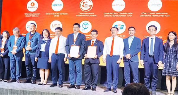 Thành phố Hồ Chí Minh vừa tổ chức ra mắt Quỹ đầu tư mạo hiểm (Ảnh VÕ LÊ)