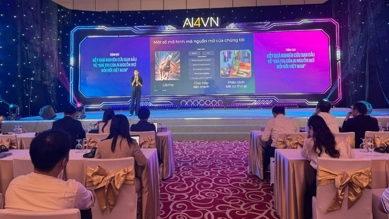 Ngày hội Trí tuệ nhân tạo Việt Nam (AI4VN 2025) với chủ đề "Vietnam in the Global AI Race-Việt Nam trong cuộc đua AI toàn cầu". (Ảnh: BÍCH LIÊN)