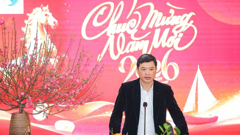 Cục trưởng Cục Sở hữu trí tuệ Lưu Hoàng Long phát biểu tại tọa đàm. (Ảnh: BÍCH LIÊN)