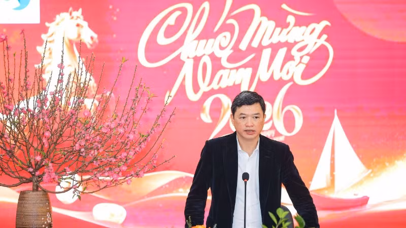 Cục trưởng Cục Sở hữu trí tuệ Lưu Hoàng Long phát biểu tại tọa đàm. (Ảnh: BÍCH LIÊN)