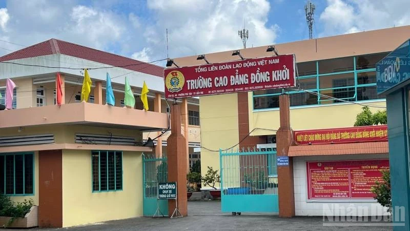 Thanh tra tỉnh Vĩnh Long phát hiện nhiều sai phạm tại công trình do Trường cao đẳng Đồng Khởi làm chủ đầu tư.