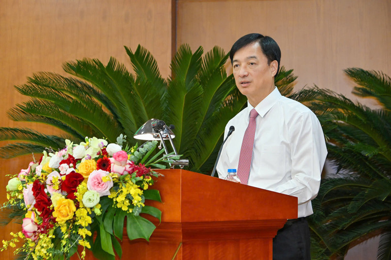 Chủ nhiệm Ủy ban Kiểm tra Trung ương Nguyễn Duy Ngọc phát biểu chỉ đạo Đại hội. (Ảnh: THỦY NGUYÊN) gen-h-dc-ndn.jpg