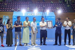 Ban tổ chức Giải Pickleball PPA Tour Asia - MB Vietnam Cup 2025 đón nhận kỷ lục Guinness về lượng người xem.