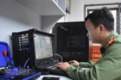 Phòng An ninh mạng và phòng, chống tội phạm sử dụng công nghệ cao Công an thành phố Đà Nẵng đấu tranh tội phạm trên không gian mạng.