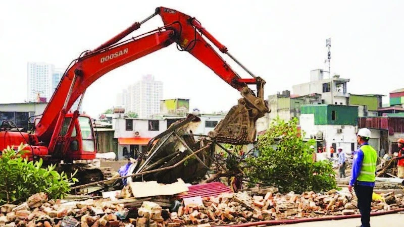 Giải phóng mặt bằng đường vành đai 2,5.
