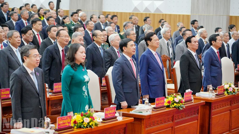 Đại biểu Trung ương về dự Đại hội. (Ảnh: Ban tổ chức Đại hội cung cấp) ndo_bl_dai-bieu-trung-uong-du-dai-hoi.jpg