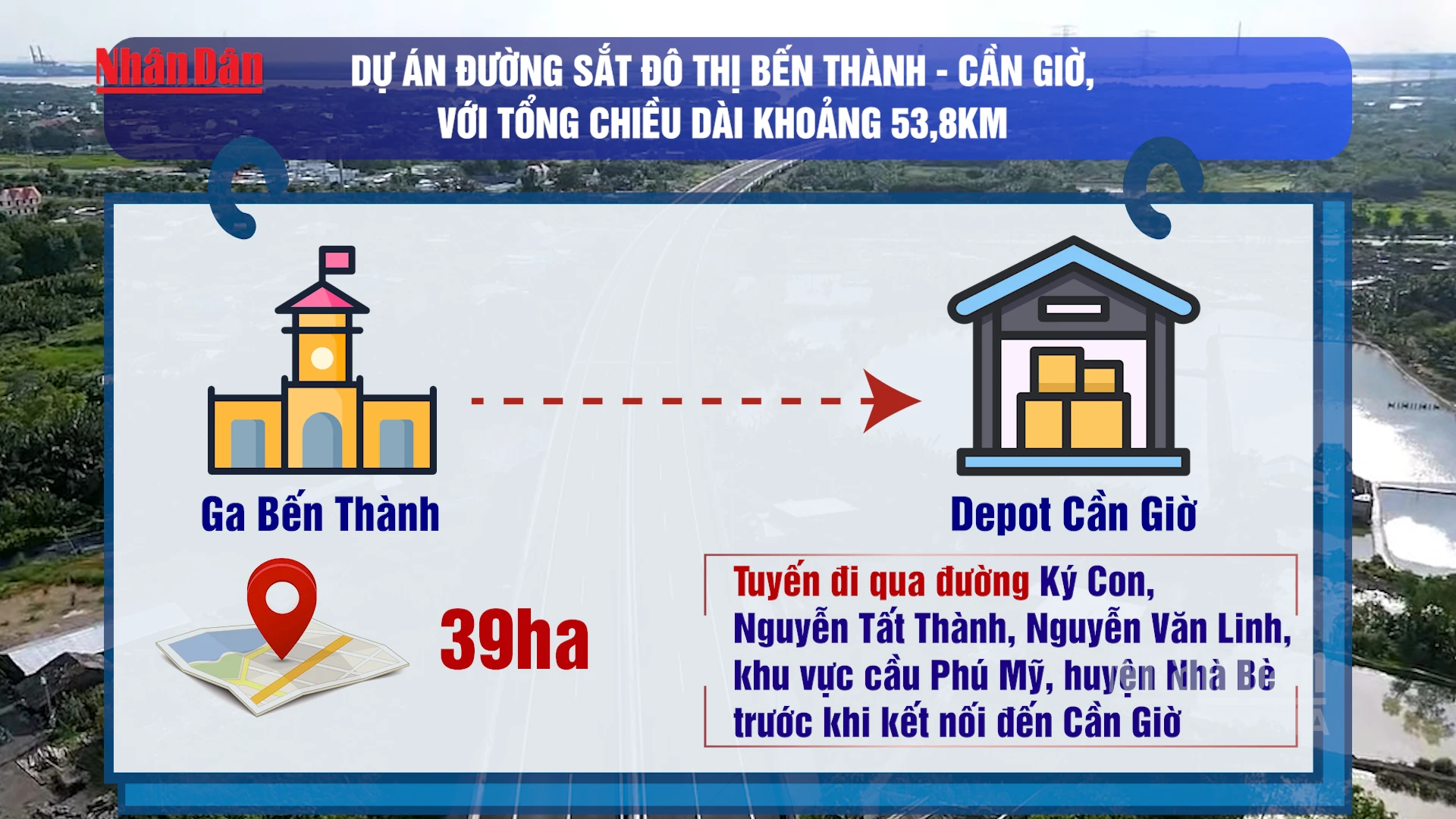 TP Hồ Chí Minh chốt hướng tuyến metro Bến Thành - Cần Giờ vượt 5 con sông