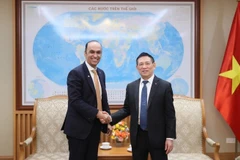 Phó Thủ tướng Hồ Đức Phớc tiếp Tổng Giám đốc Tập đoàn Prudential. (Ảnh: VGP/Trần Mạnh)