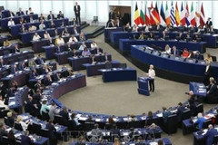 oàn cảnh phiên họp Nghị viện châu Âu tại Brussels, Bỉ. (Ảnh: THX/TTXVN)