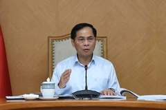 Phó Thủ tướng Bùi Thanh Sơn chủ trì cuộc họp rà soát công tác chuẩn bị tổ chức Diễn đàn Kinh tế mùa Thu năm 2025. (Ảnh: VGP/Hải Minh)