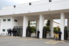 Bên ngoài Tòa nhà Quốc hội ở Pakistan. (Ảnh: Xinhua)