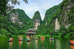 Cảnh sắc thiên nhiên tại Quần thể danh thắng Tràng An. (Ảnh HT)