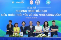 Sự hợp tác giữa Manulife Việt Nam và các cơ sở đào tạo chuyên môn y khoa góp phần giúp mang lại giá trị lâu dài cho người tham gia bảo hiểm. (Ảnh: Hiền Hà)