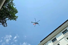 Quân chủng Phòng không-Không quân diễn tập bay chào mừng Lễ kỷ niệm 80 năm Quốc khánh. (Ảnh: LÊ ĐỨC NGHĨA).