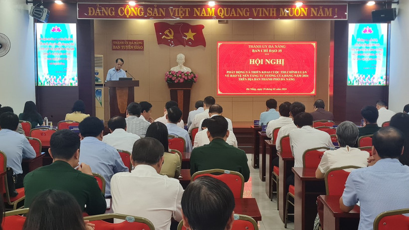 Hội nghị phát động và triển khai Cuộc thi chính luận về bảo vệ nền tảng tư tưởng của Đảng lần thứ tư, năm 2024 của Ban Tuyên giáo Thành ủy Đà Nẵng.