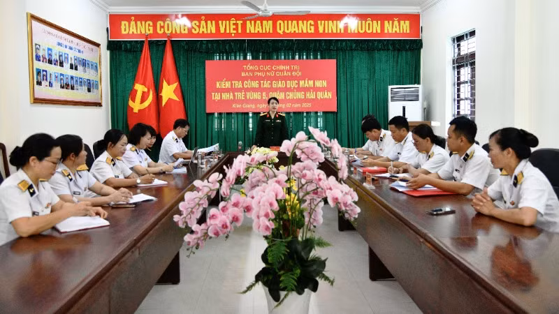 Công bố kế hoạch kiểm tra công tác giáo dục mầm non tại Vùng 5 Hải quân.