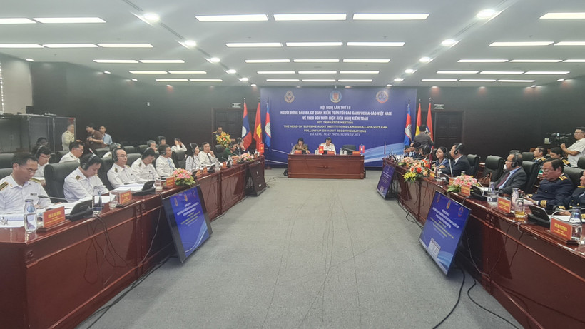 Hội nghị lần thứ 10 Người đứng đầu 3 cơ quan Kiểm toán tối cao Campuchia-Lào-Việt Nam.