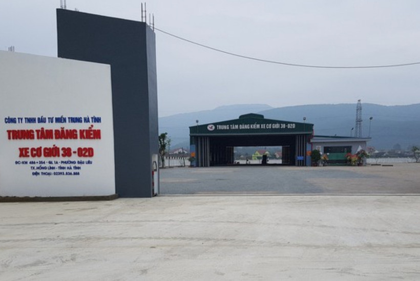 Trung tâm Đăng kiểm 38-02D tại Hồng Lĩnh.