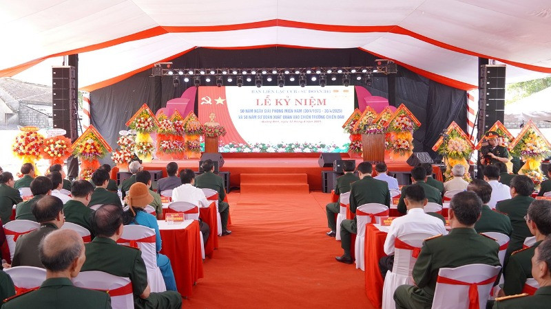 Quang cảnh lễ kỷ niệm.