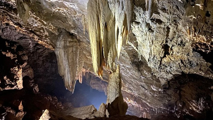 Một hang động mới được phát hiện (Ảnh: Đoàn thám hiểm hang động)