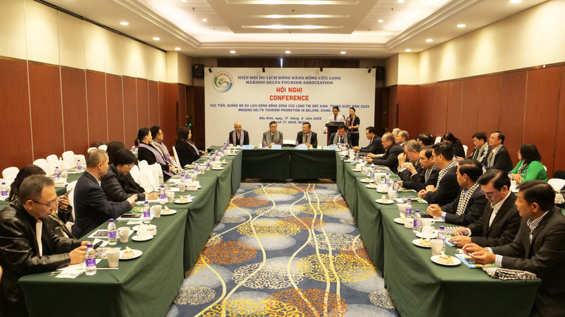 Quang cảnh Hội nghị xúc tiến, quảng bá du lịch đồng bằng sông Cửu Long tại Bắc Kinh, Trung Quốc năm 2025.