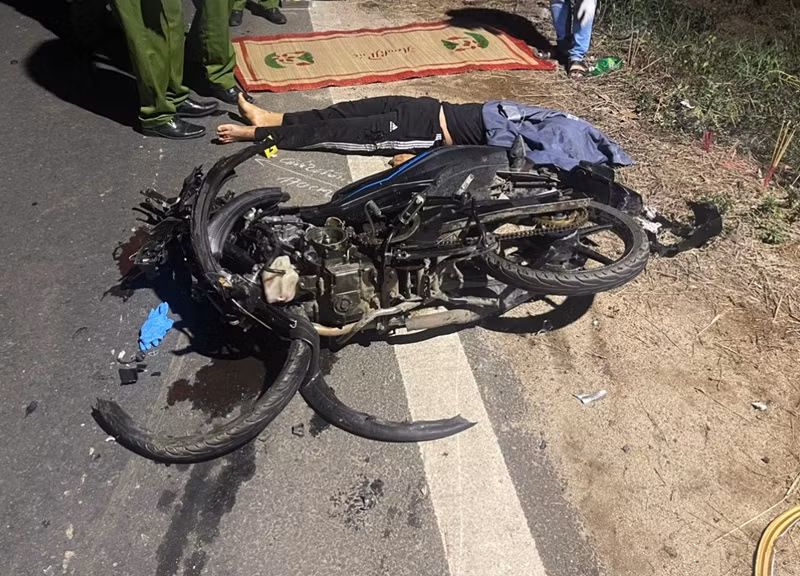 Hiện trường vụ tai nạn.