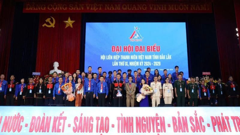 Ra mắt Ủy ban Hội Liên hiệp thanh niên Việt Nam tỉnh Đắk Lắk khóa IX, nhiệm kỳ 2024-2029.
